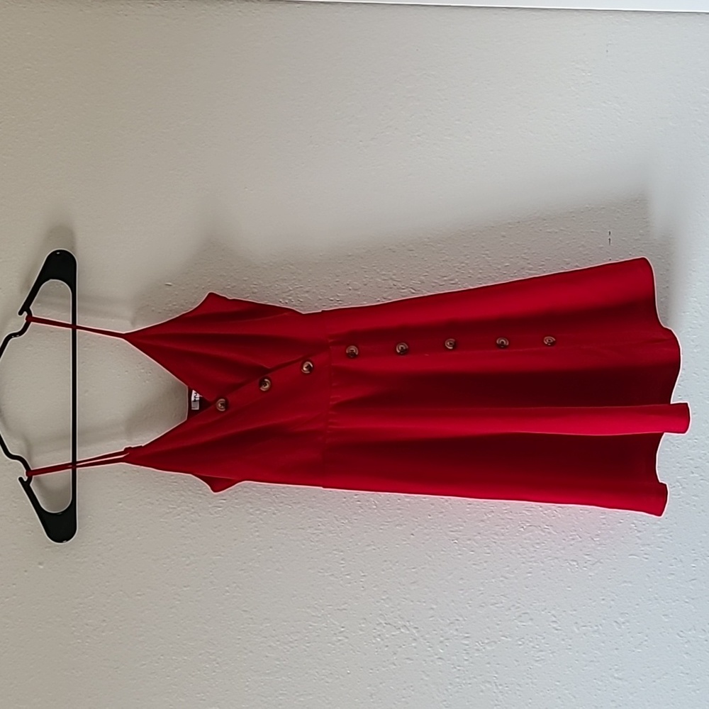 Red summer dress
